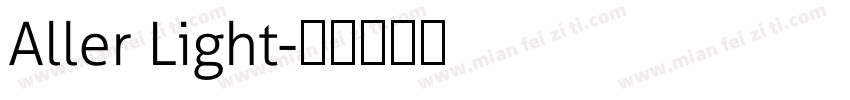 Aller Light字体转换
